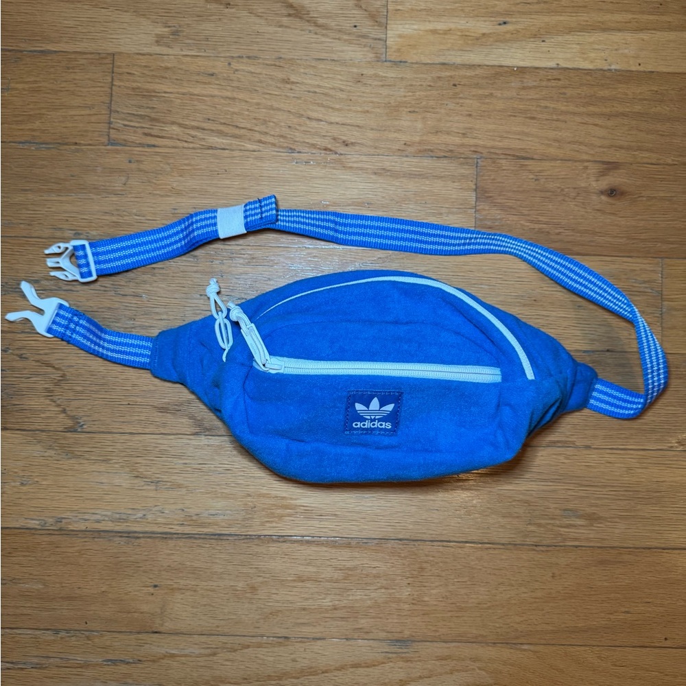 Adidas Blue Belt Bag - Unisex (w/ Adjustable Strap)